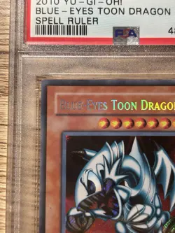 Konami Yu-Gi-Oh! Blue-Eyes Toon Dragon SRL-000 Spell Ruler UR Holo PSA 9 Eng - Image 5