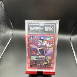 Rob Lucci OP03-092 Special Alt Art Super Rare TAG 10 Awakening of the New Era - Image 1