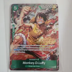 Bandai One Piece CCG Monkey D. Luffy P-135 Release Event Promo Foil 5000 - Image 1