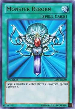 Monster Reborn - LCJW-EN060 - Ultra Rare - 1st Edition Near Mint Yugioh! Card - Image 1