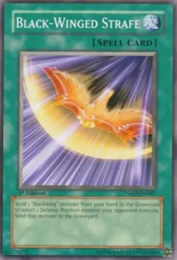 Black-Winged Strafe - TSHD-EN045 - Common - 1st Edition Near Mint Yugioh! Card - Image 1