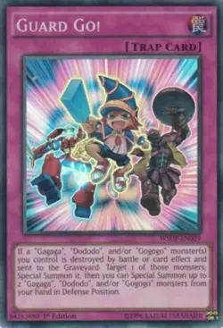 Guard Go! - WSUP-EN029 - Super Rare - 1st Edition Near Mint Yugioh! Card - Image 1