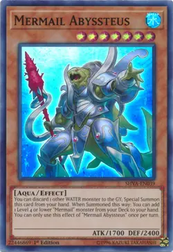 Mermail Abyssteus - SHVA-EN039 - Super Rare - 1st Edition Near Mint Yugioh! Card - Image 1