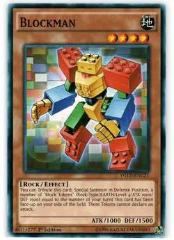 Blockman - YGLD-ENC21 - Common - 1st Edition Near Mint Yugioh! Card - Image 1