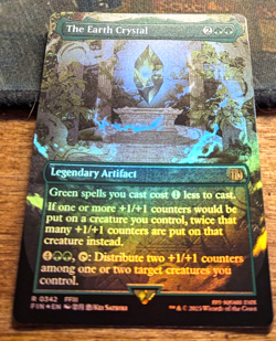 THE EARTH CRYSTAL Borderless Foil - Final Fantasy MTG Magic: the Gathering - Image 2