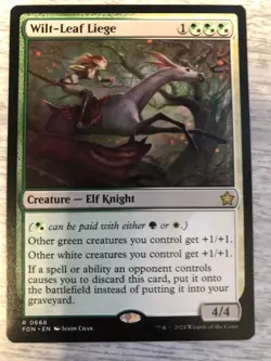MTG Magic 1 x Wilt-Leaf Liege #668 - MTG Foundations FDN - ENGLISH -FREE SHIPPIN - Image 1
