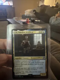 MTG NM Cid, Timeless Artificer Final Fantasy Magic the Gathering Card 407 - Image 1