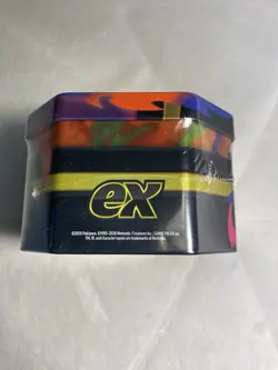 Pokemon TCG Mega Evolution Phantasmal Flames Charizard Ex Tin Factory Sealed Box - Image 4