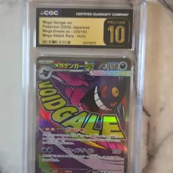 CGC Pristine 10 Mega Gengar ex 230/193 JP 2025 Mega Dream ex MAR Holo - Image 1
