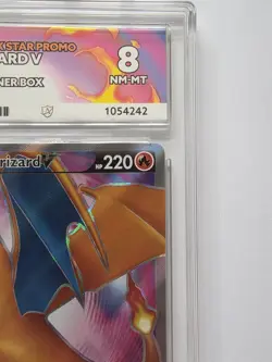 Pokemon TCG Charizard v SWSH050 Black Star Promo ETB Ace 8 NM Mint - Image 3