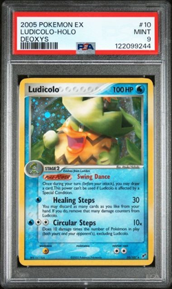 2005 Pokemon EX Deoxys Ludicolo holo 10 PSA 9 NM-Mint vintage - Image 1
