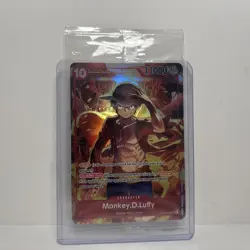 One Piece TCG Monkey D. Luffy #ST10-006 SR Promo Holo SEALED READ - Image 1