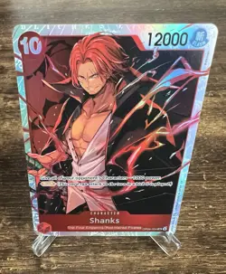 One Piece TCG: Emperors In The New World Shanks OP09-004 Super Rare Foil NM - Image 3