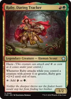 Ruby, Daring Tracker - Near Mint MTG Foundations - Image 1