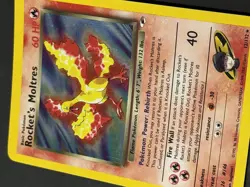 Pokemon TCG Gym Heroes Rocket’s Moltres Holo Rare Card 12/132 - Image 3