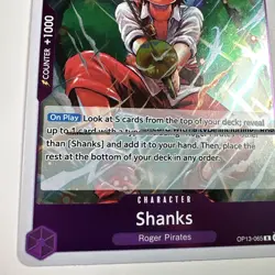 Shanks OP13-065 Foil Rare Carrying On His Will One Piece Card Game - Image 4