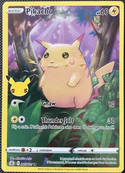 Pikachu 005/025 Celebrations Holo - Pokemon Card - Image 1