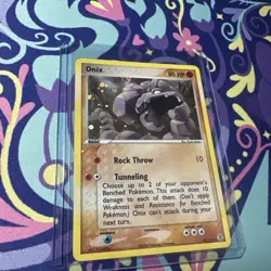 Pokemon Card - Onix FireRed & LeafGreen 42/112 Reverse Holo Uncommon - Image 1