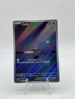 Cleffa Scarlet & Violet Obsidian Flames Illustration Rare Card 202/197 - Image 2