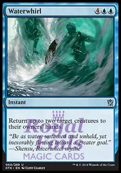 Waterwhirl 4x FOIL MTG KTK Khans of Tarkir Uncommon MINT blue - Image 1
