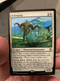 Belonging MTG [Lorwyn Eclipsed Commander] Near Mint - Image 1