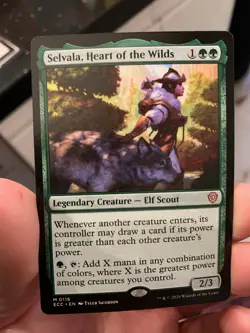 Selvala, Heart of the Wilds MTG [Lorwyn Eclipsed Commander] Near Mint - Image 1