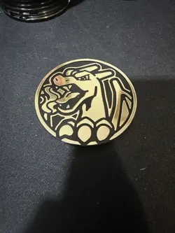 Pokemon TCG Sword & Shield Astral Radiance Jumbo Charizard Promo Gold Coin - Image 1