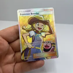Pokemon Breeder Full Art Ultra Rare Shining Legends 73/73 Holo Trainer - Image 1