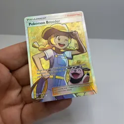 Pokemon Breeder Full Art Ultra Rare Shining Legends 73/73 Holo Trainer - Image 2