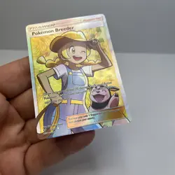 Pokemon Breeder Full Art Ultra Rare Shining Legends 73/73 Holo Trainer - Image 3