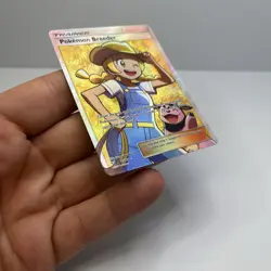 Pokemon Breeder Full Art Ultra Rare Shining Legends 73/73 Holo Trainer - Image 5
