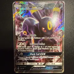 2017 Pokemon SUN & MOON Umbreon GX 80/149 Ultra Rare Holo LP-NM RAW Eeveelution - Image 1