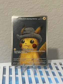 Pikachu with Grey Felt Hat - Van Gogh Promo SVP 085 Pokemon - Image 1