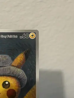Pikachu with Grey Felt Hat - Van Gogh Promo SVP 085 Pokemon - Image 3