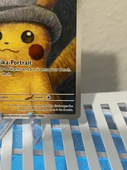 Pikachu with Grey Felt Hat - Van Gogh Promo SVP 085 Pokemon - Image 4