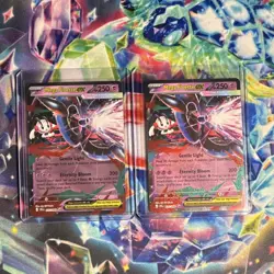 Nintendo Pokemon TCG Generations Mega Floette EX 13/83 Holo 2-Card Lot - Image 1