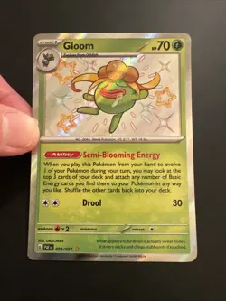 Gloom 093/091 Holo Shiny Rare SV Paldean Fates Pokemon Tcg NM - Image 2