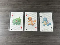 Charmander, Squirtle, Bulbasaur Lot Of 3! 2013 Yveltal Pokemon Y Poker Deck - Image 1