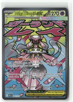 Pokemon TCG Ascended Heroes #267/217 Mega Diancie EX Mega Attack Rare - Image 1