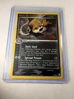 Dark Raticate EX Team Rocket Returns #17/109 Reverse Holo Stamped 2004 Pokemon - Image 1