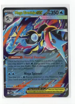 Pokemon TCG - Mega Greninja ex #022/086 DOUBLE RARE HOLO Chaos Rising MINT - Image 1
