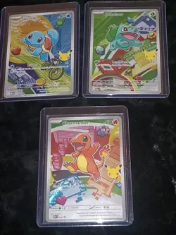 (3×) Pokemon First Partner Promo Bulbasaur #37 - Squirtle #38 - Charmander #39 - Image 1