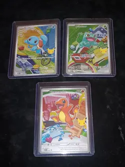 (3×) Pokemon First Partner Promo Bulbasaur #37 - Squirtle #38 - Charmander #39 - Image 2