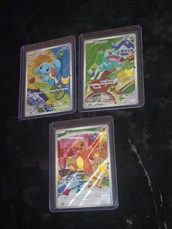 (3×) Pokemon First Partner Promo Bulbasaur #37 - Squirtle #38 - Charmander #39 - Image 3