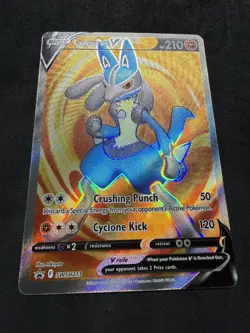 Pokemon Lucario V Full Art SWSH213 Black Star Promo - Image 2