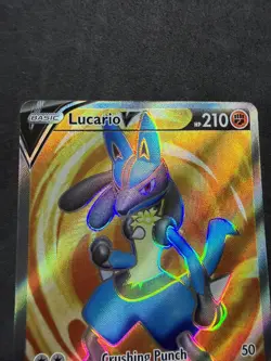 Pokemon Lucario V Full Art SWSH213 Black Star Promo - Image 3