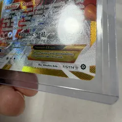 Pokemon Volcanion EX 115/114 XY Steam Siege Secret Rare Full Art Holo PACK FRESH - Image 2