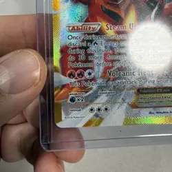Pokemon Volcanion EX 115/114 XY Steam Siege Secret Rare Full Art Holo PACK FRESH - Image 3