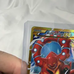 Pokemon Volcanion EX 115/114 XY Steam Siege Secret Rare Full Art Holo PACK FRESH - Image 4
