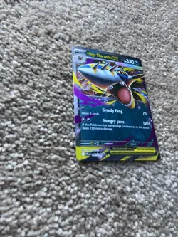 Pokemon TCG Mega Sharpedo Ex #061/094 Double Rare Phantasmal Flames Near Mint - Image 2